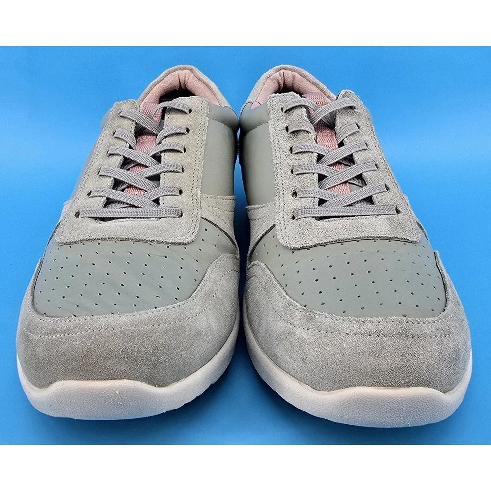 Vionic‎ Karigan Women Sneaker Sz 10 Magnolia Green Leather Suede Orthotic Shoes